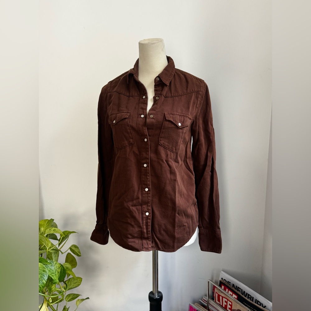 Brown Button-Up Shirt - Picture 2 of 5
